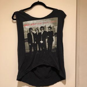 Bon Jovi Concert T with Peace Cut Out Size S